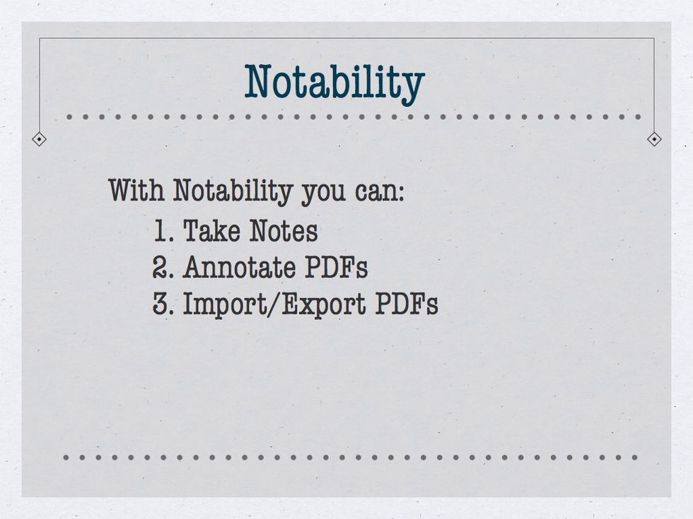 How to use notability B+C Guides