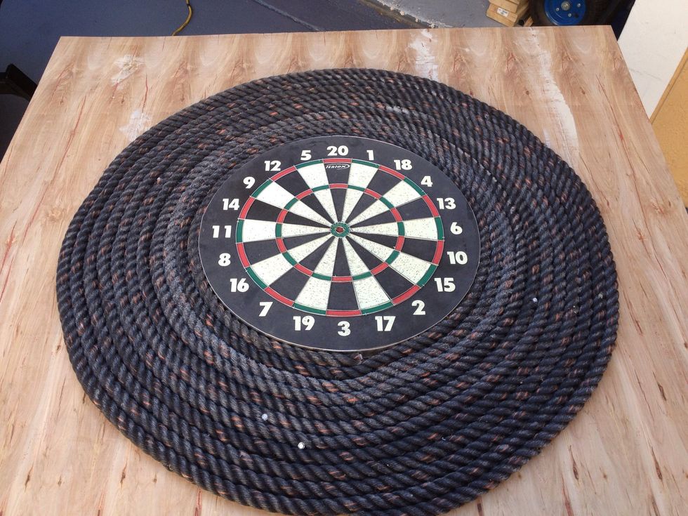 How to make a rope surround for a dart board B+C Guides