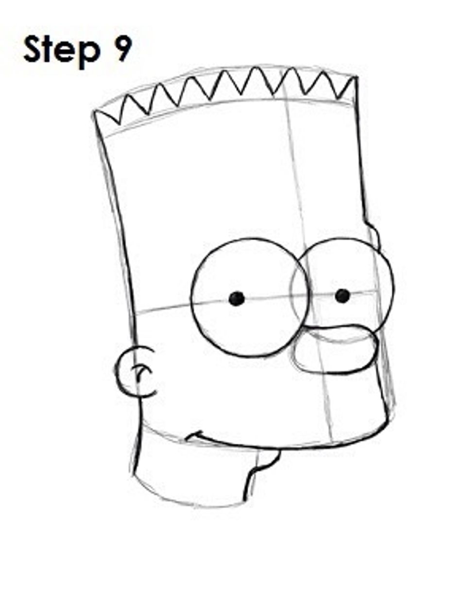 How to draw bart simpson - B+C Guides