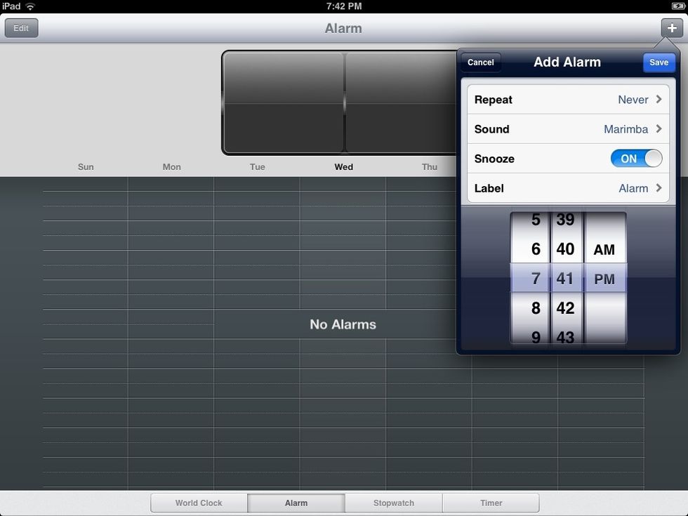 How to set up an alarm on your ipad. B+C Guides