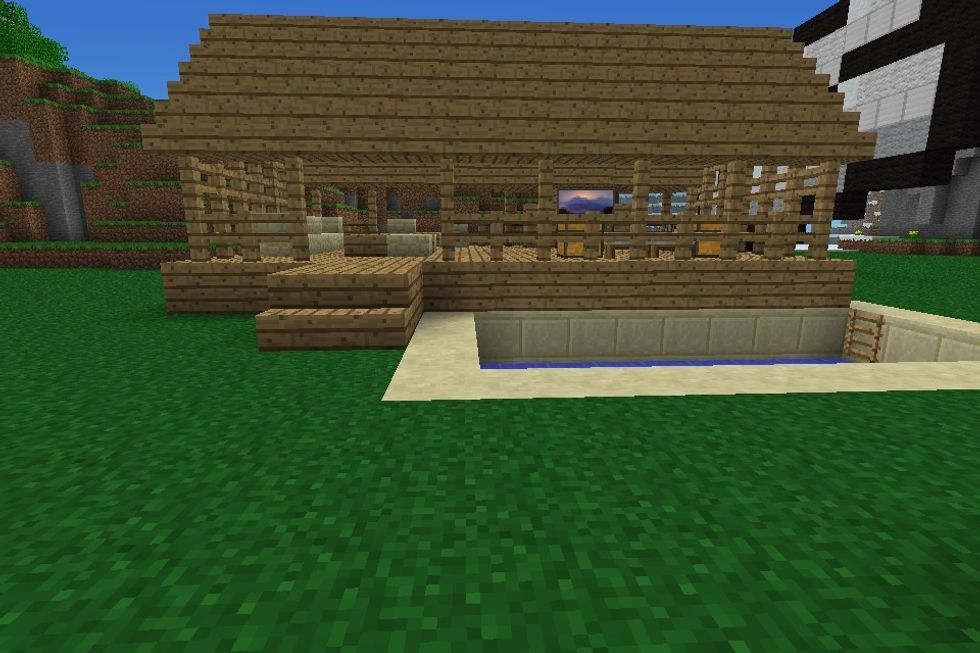 How to make a minecraft beach house - B+C Guides