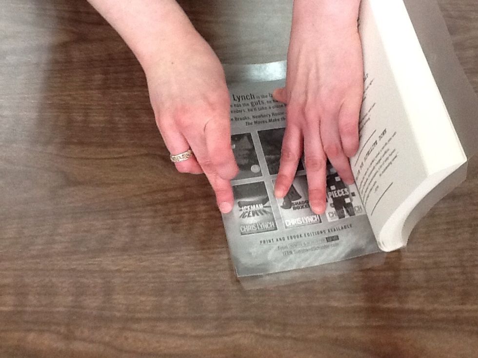 How to apply laminate to a paperback book B+C Guides