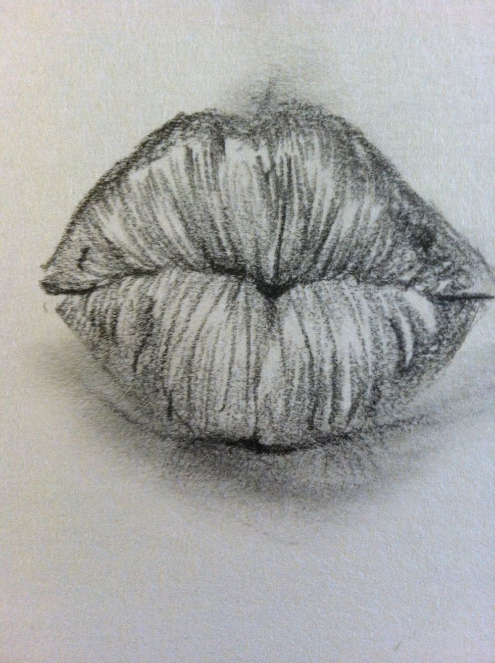 How to draw puckered lips B+C Guides