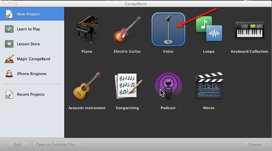 garage band into mp3 file for mac