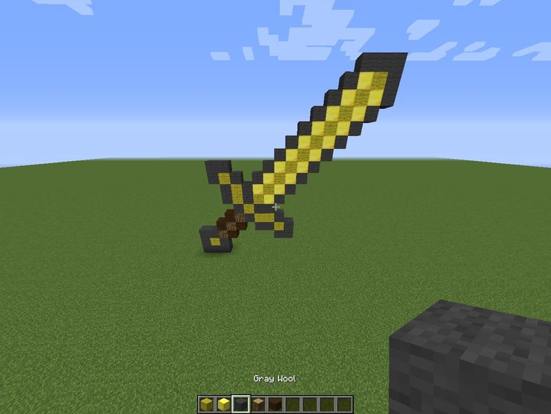 How To Build A Gold Sword In Minecraft B C Guides How To Build A Gold Sword In Minecraft B C Guides