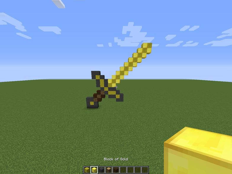 How To Build A Gold Sword In Minecraft B C Guides How To Build A Gold Sword In Minecraft B C Guides
