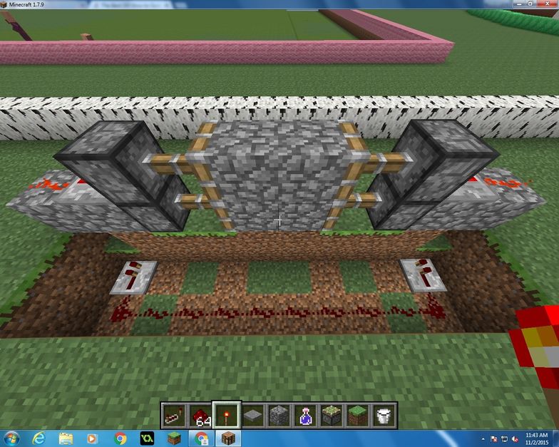 How To Make A Simple Redstone Door B C Guides