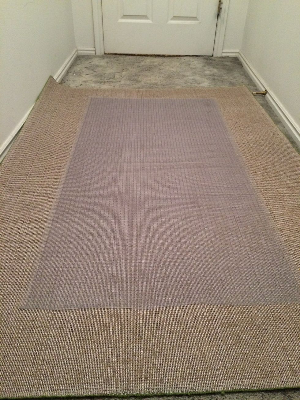 How to secure an area rug over carpet B+C Guides