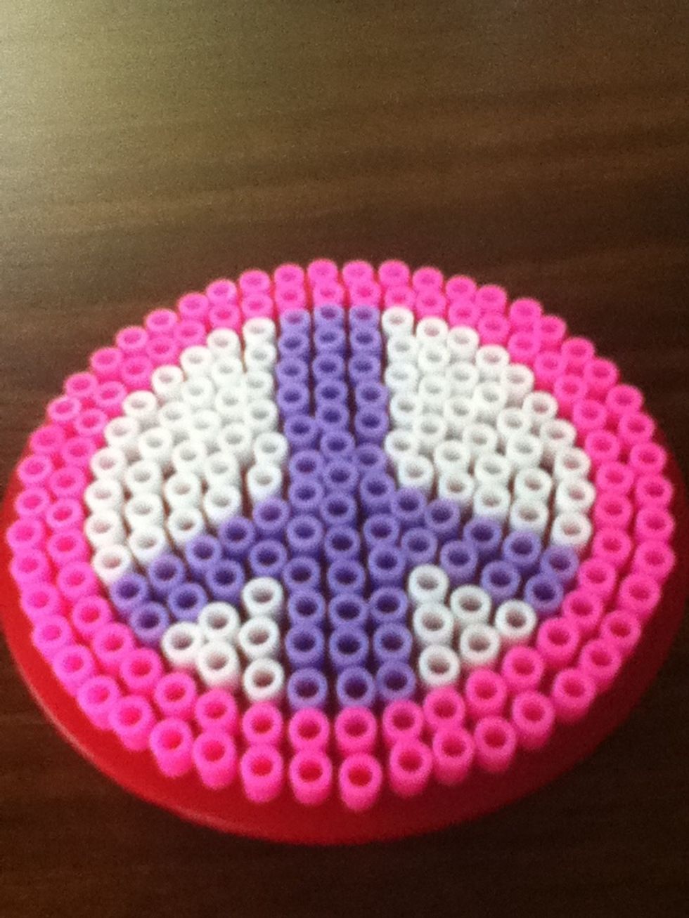 How to make a fuze beads peace sign - B+C Guides