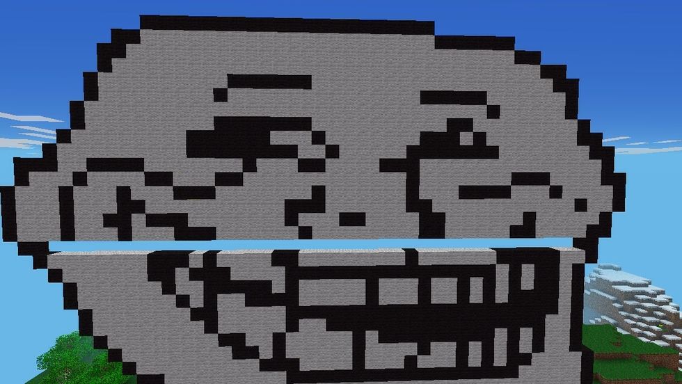 How to create the troll face part 3 (minecraft pixel art) - B+C Guides