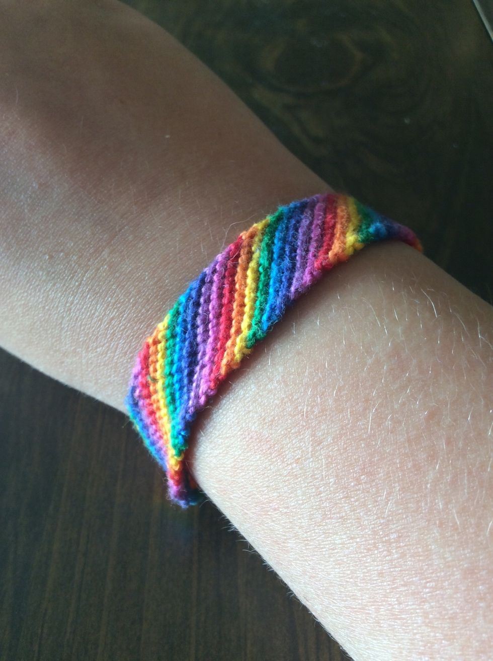 How to make a diagonal stripe bracelet B+C Guides