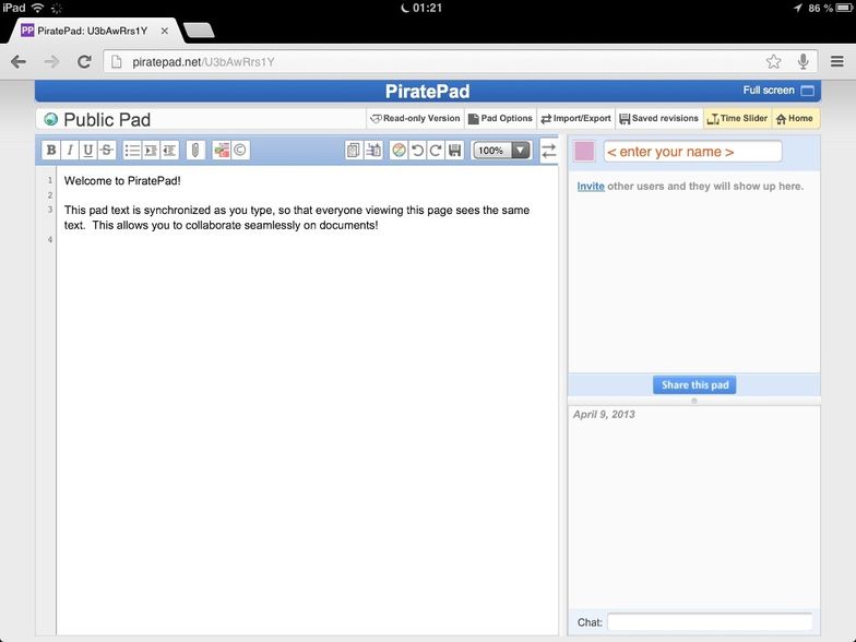 How To Use Piratepad To Collaborate On Text Documents B C Guides How To Use Piratepad To Collaborate On Text Documents B C Guides
