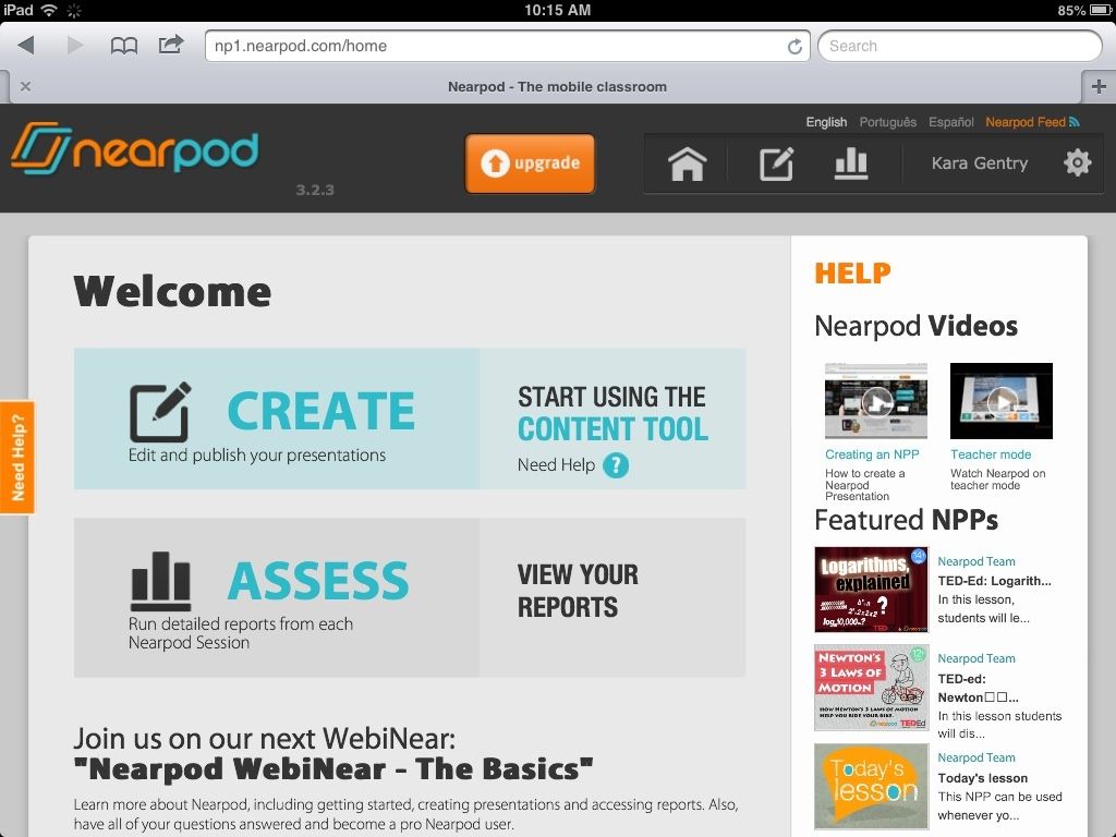 nearpod my library