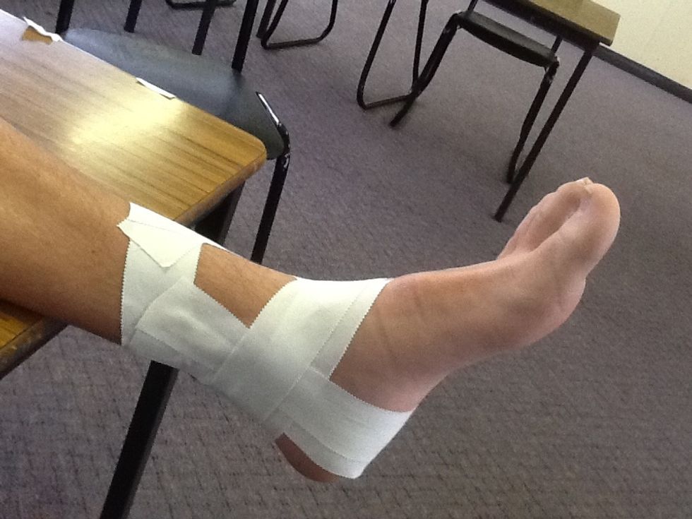 How to strap an ankle B+C Guides