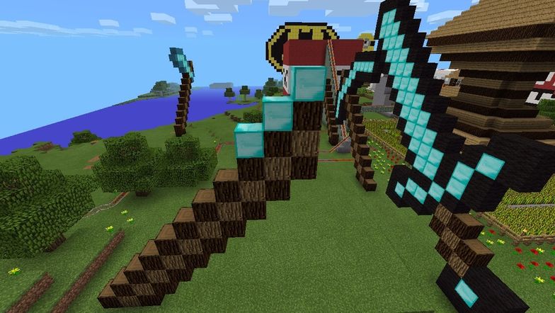 How To Make A Diamond Axe Minecraft Pixel Art B C Guides