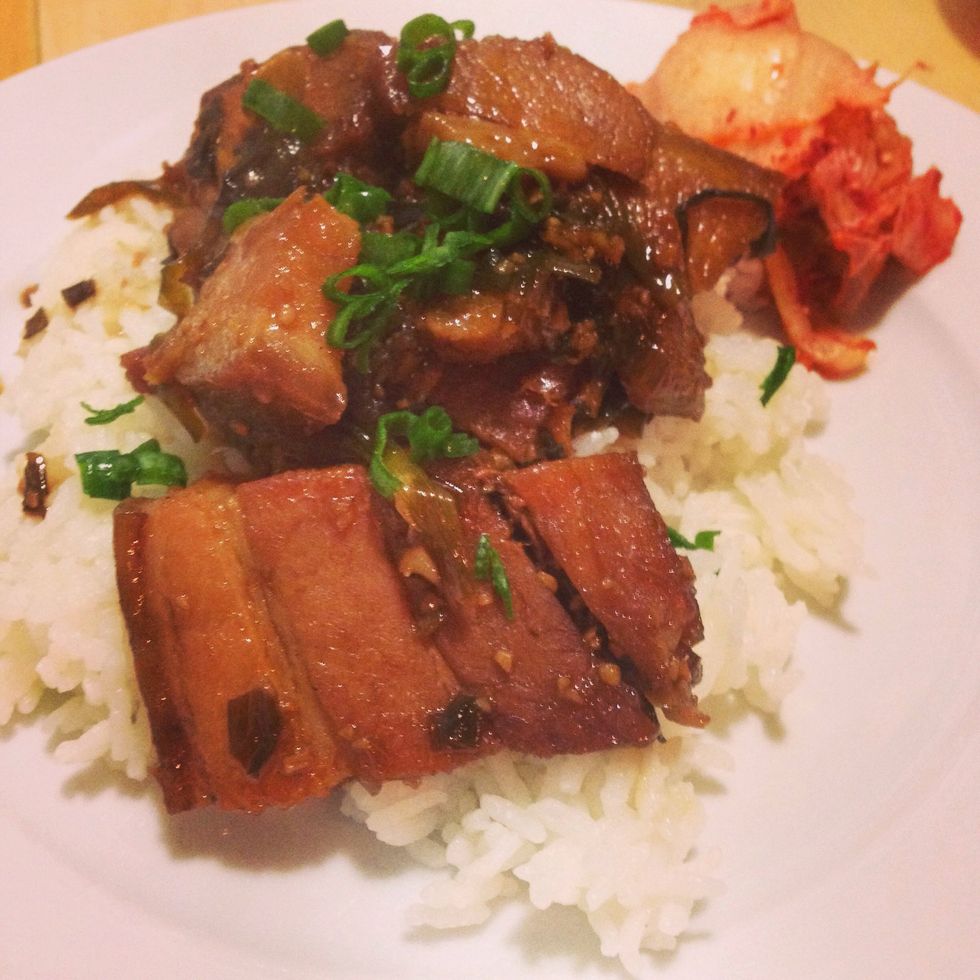 How to cook asian style pork belly over rice B+C Guides