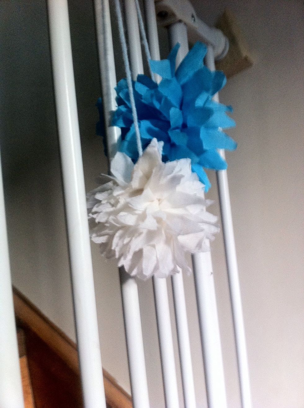 How to decorate with paper pom poms B+C Guides