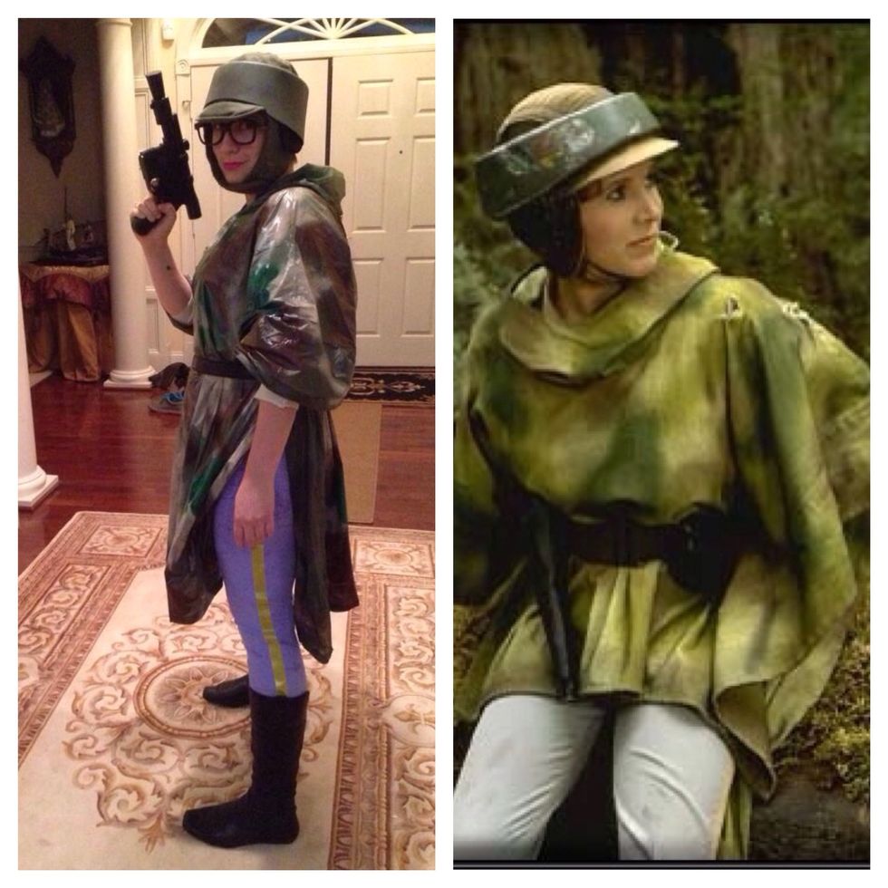 How to make princess leia endor rebel costume poncho - B+C Guides