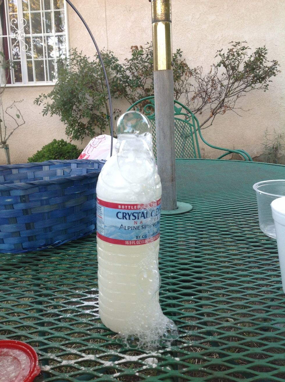 How to make little volcano eruption with water bottle B+C Guides