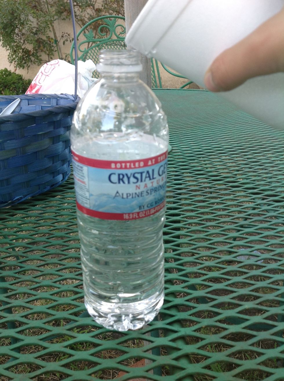 How to make little volcano eruption with water bottle B+C Guides