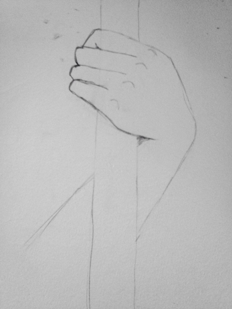 How to draw a hand holding a staff B+C Guides