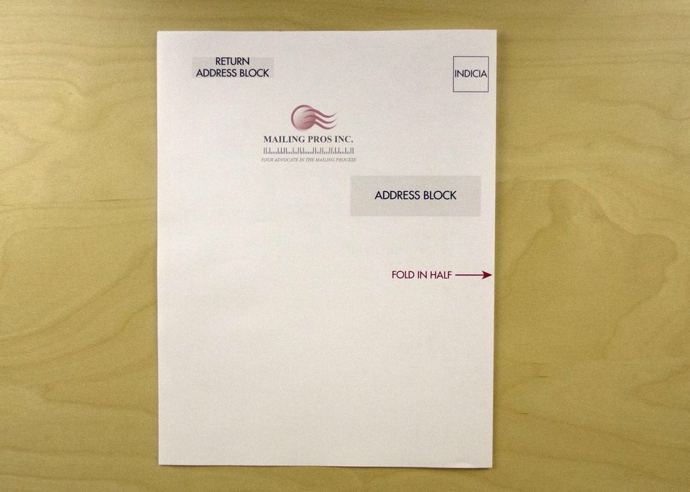 Folded Mailer Template Folded Mailer Template