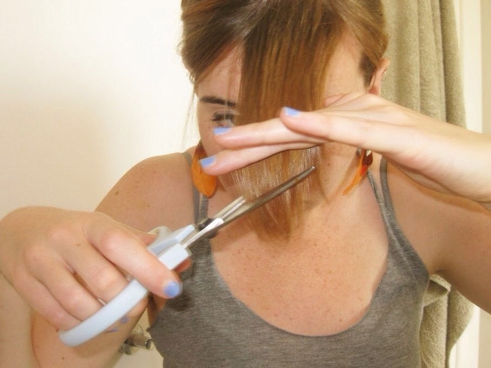 How to cut sideswept bangs (fringe) at home B+C Guides