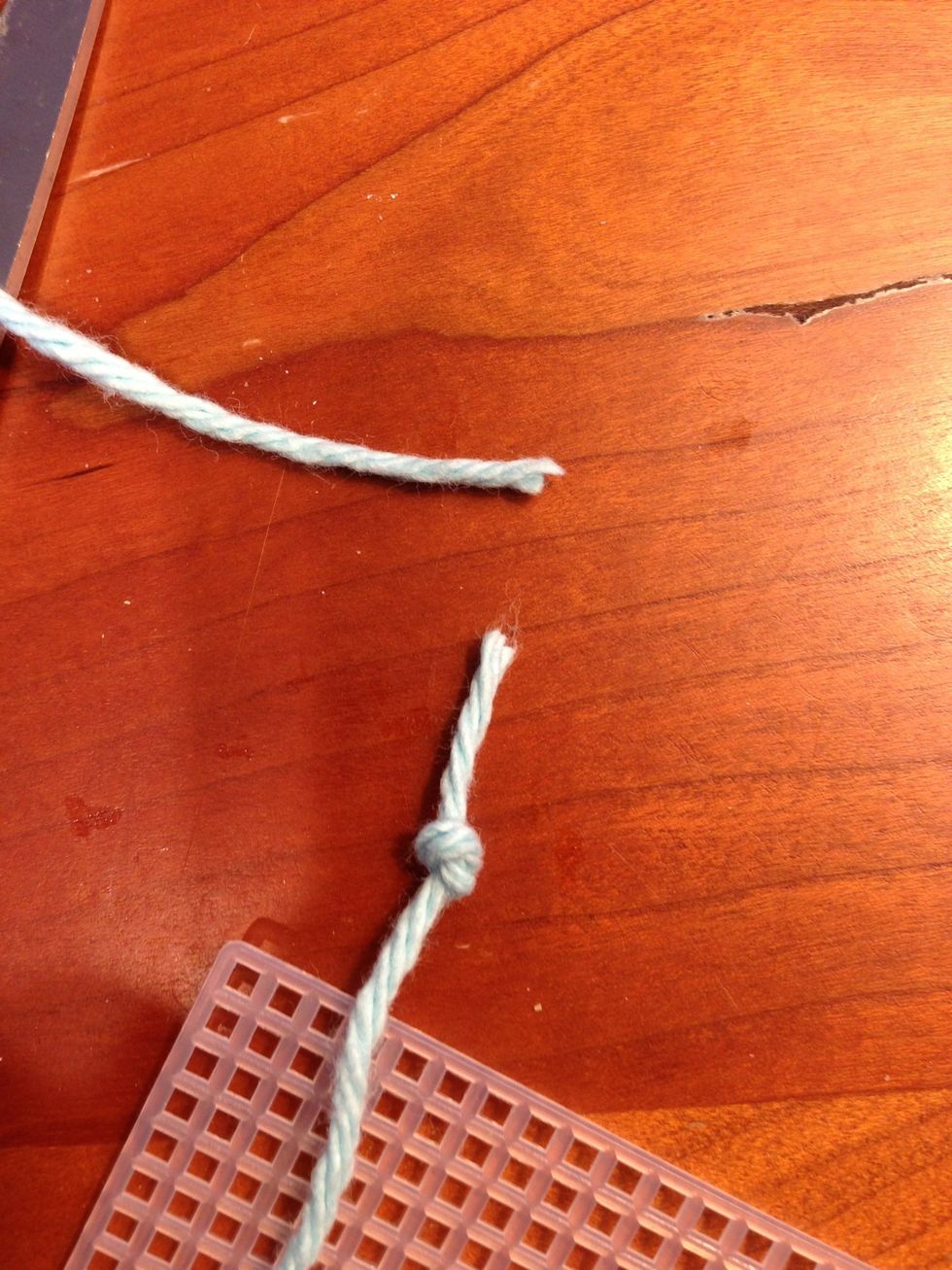 How to start your needlepoint with a waste knot B+C Guides