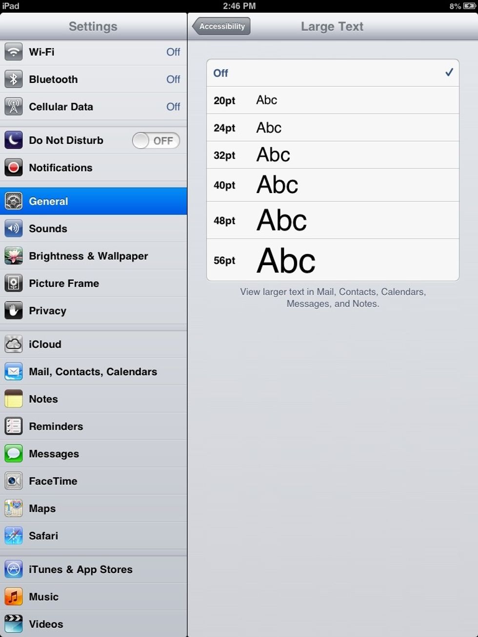 how to make text bigger on a pdf file
