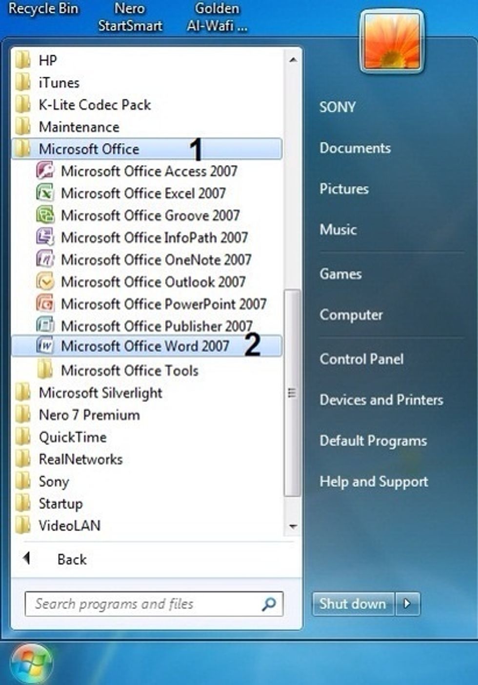 How to open microsoft office word & insert word - B+C Guides