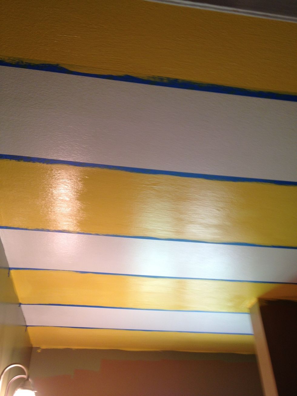 How to paint stripes on the ceiling B+C Guides