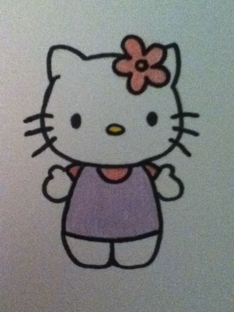 How To Draw Hello Kitty B C Guides
