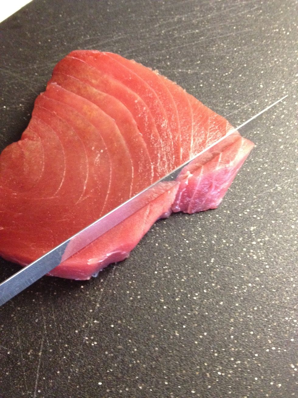 How to prepare ahi tuna sashimi B C Guides