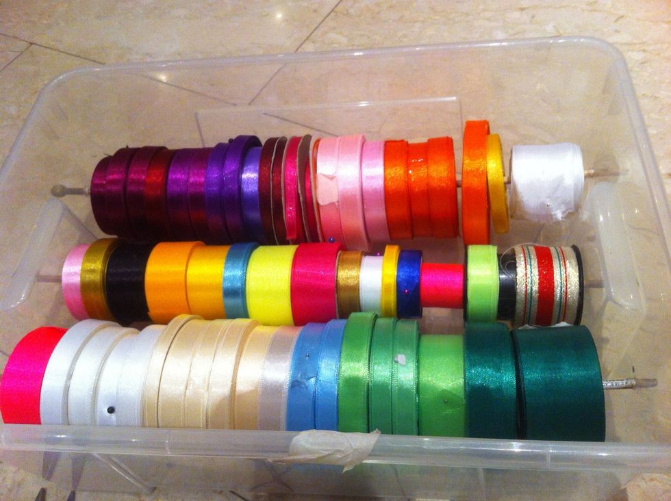 How to organize ribbon box B+C Guides