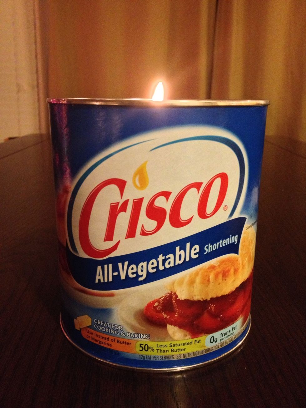 How to make a 45 day emergency candle out of crisco B+C Guides