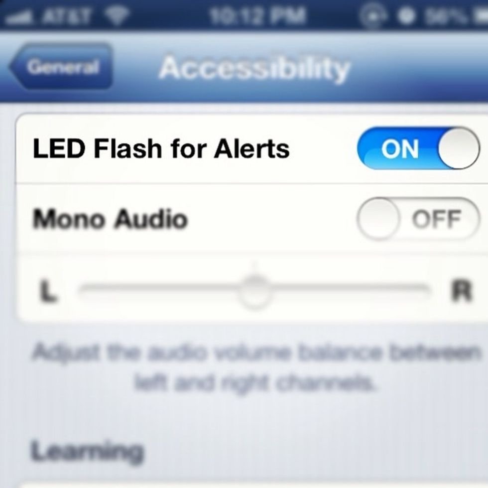 How to make your iphone led light up for notifications😊 B+C Guides