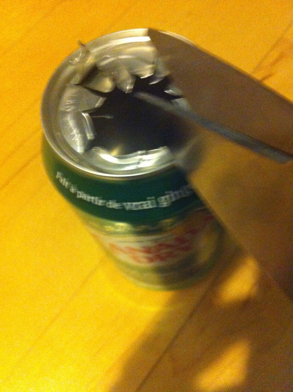 How to make soda cans into containers without a can opener B+C Guides