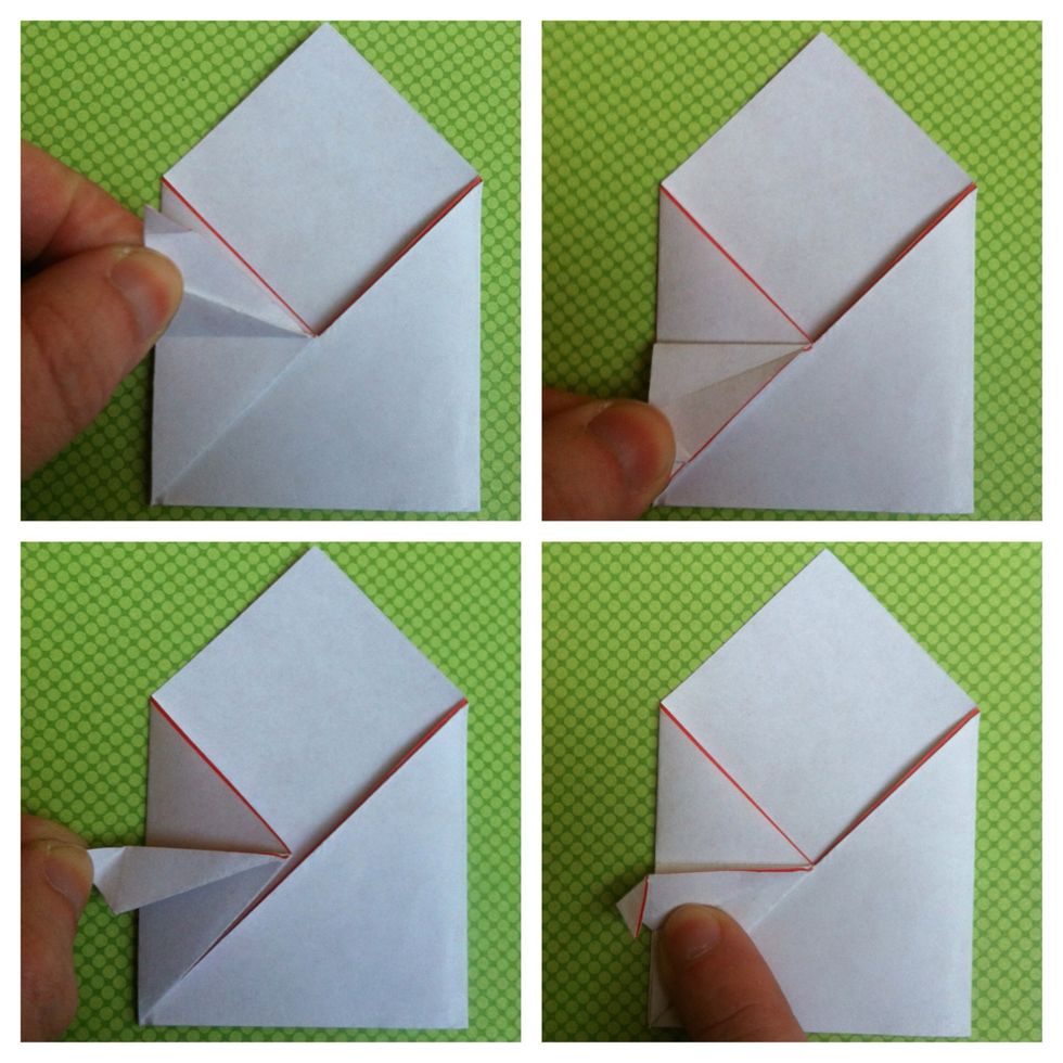 How to make origami puppet lips (kissing lips) B+C Guides