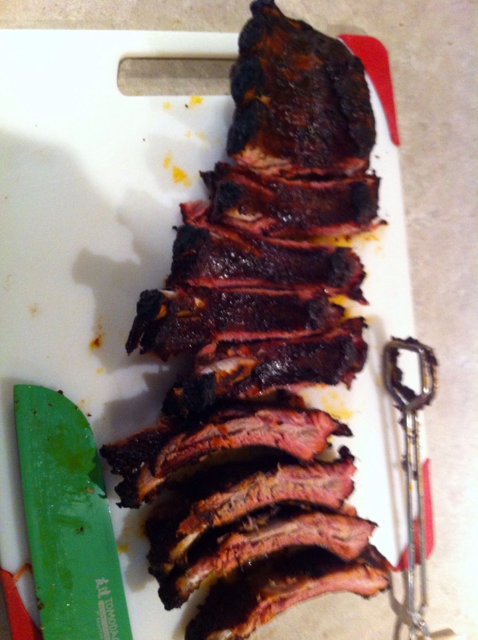 How to smoke baby back ribs on a weber kettle grill B+C