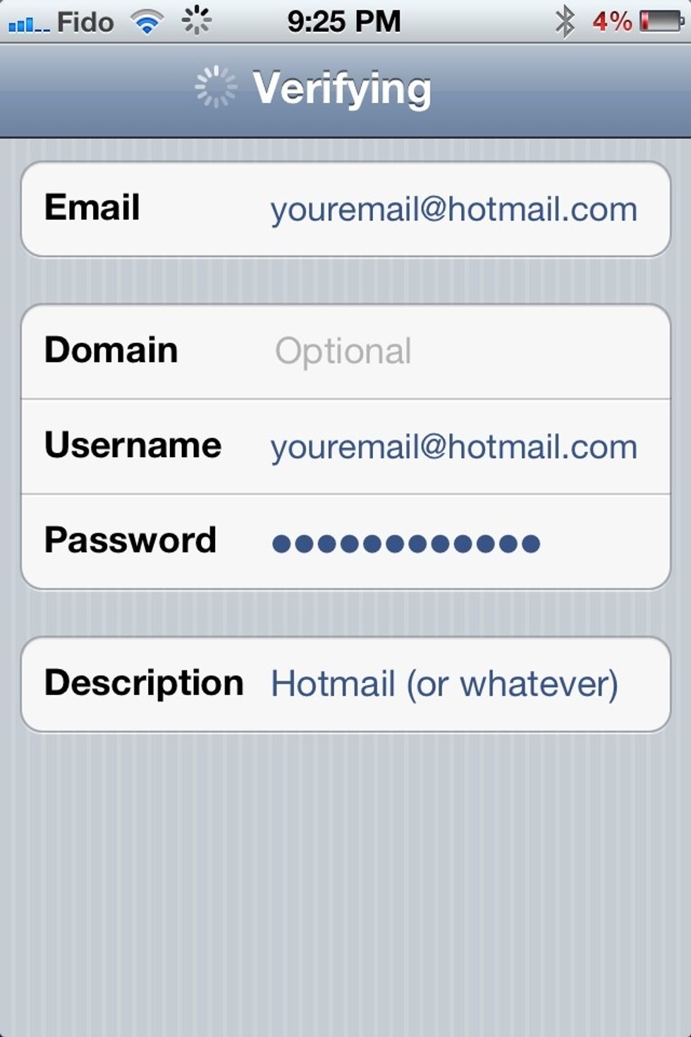 How to sync hotmail/sympatico email on your iphone/ipad