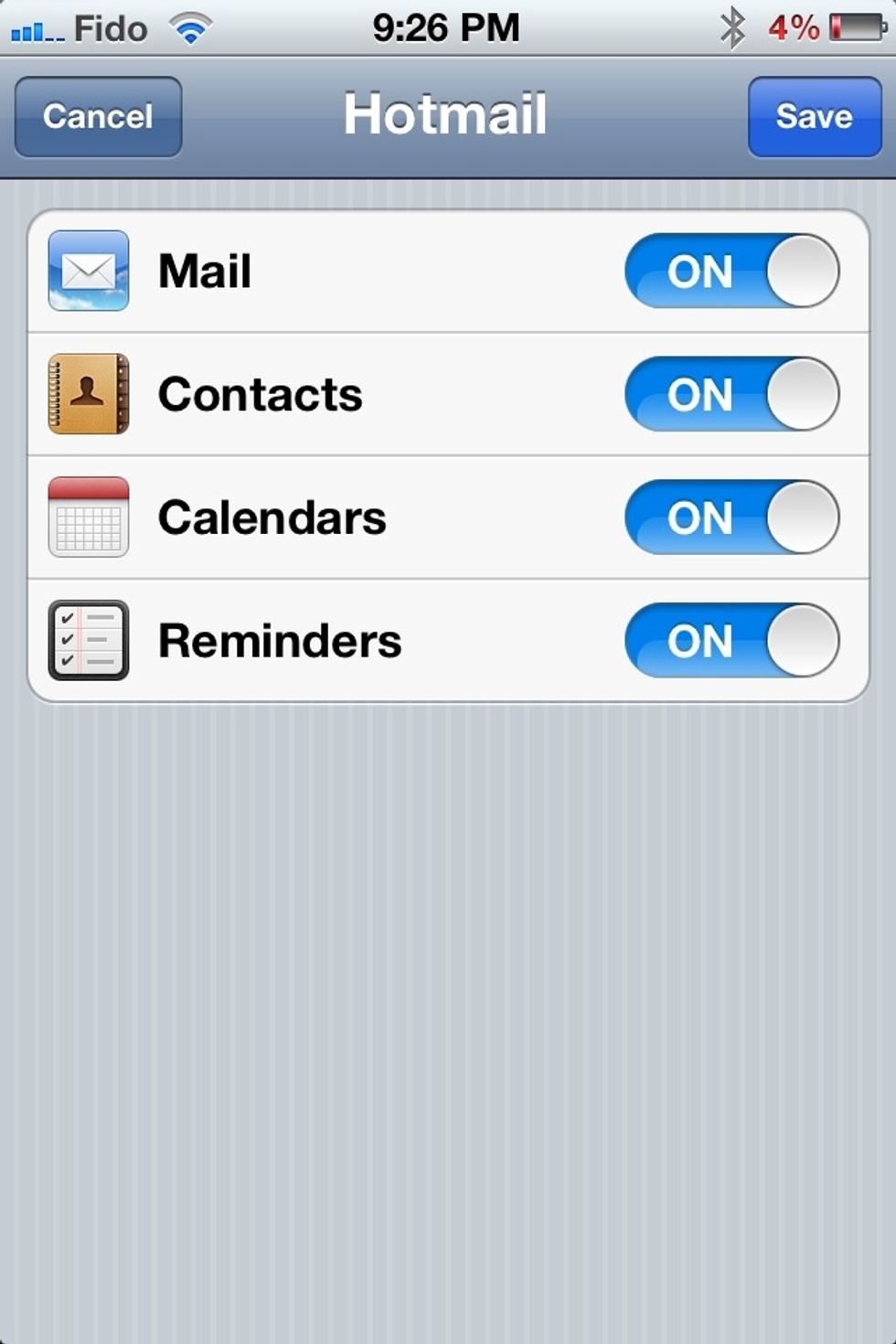 How to sync hotmail/sympatico email on your iphone/ipad