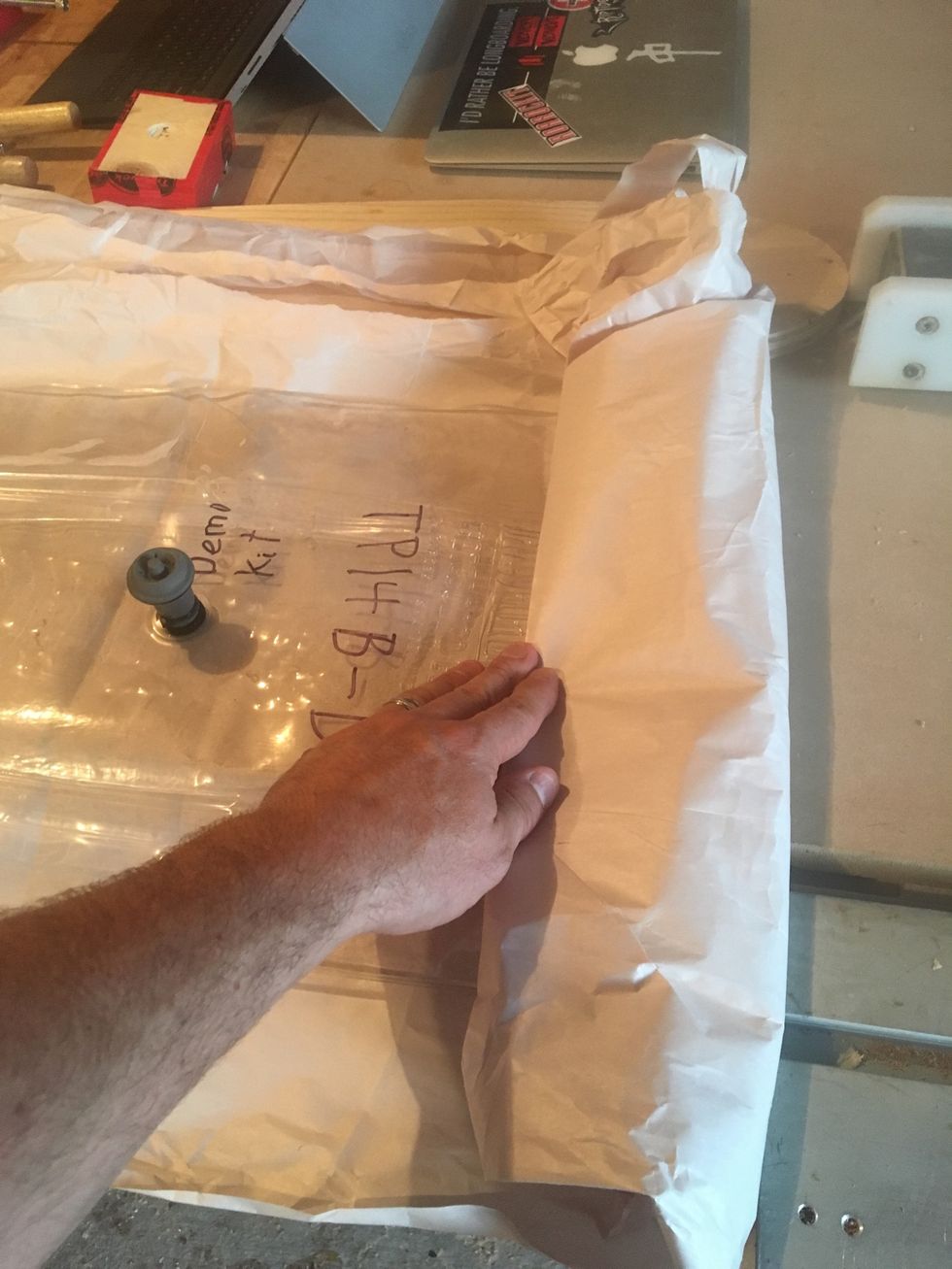 How to vacuum press a lil'rockit skateboard B+C Guides