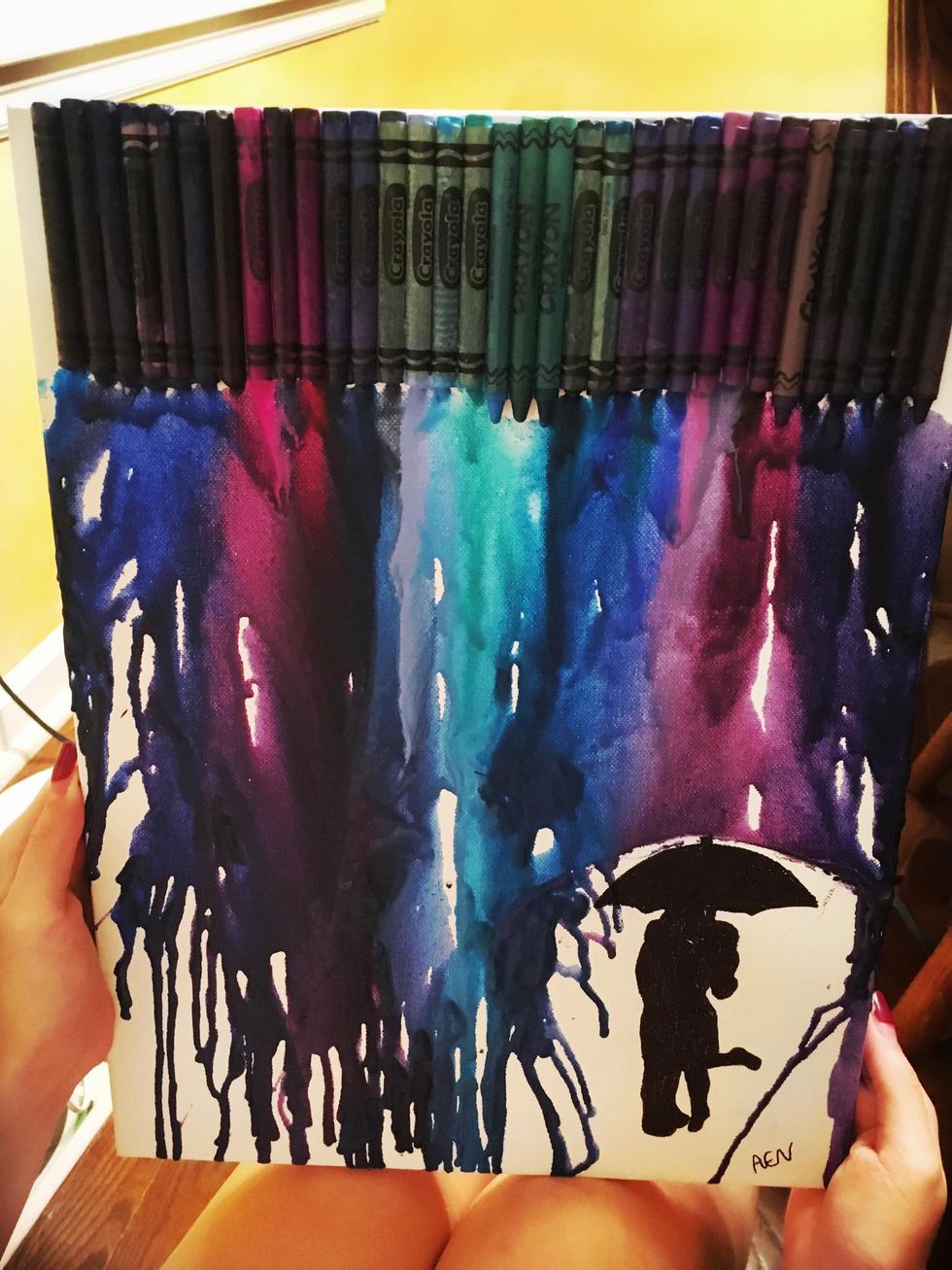 How To Create Melted Crayon Silhouette Art Bc Guides 2875