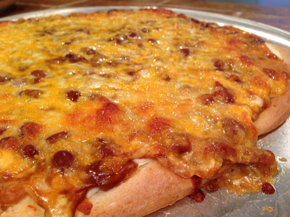 How to make baked bean creme cheese pizza B+C Guides