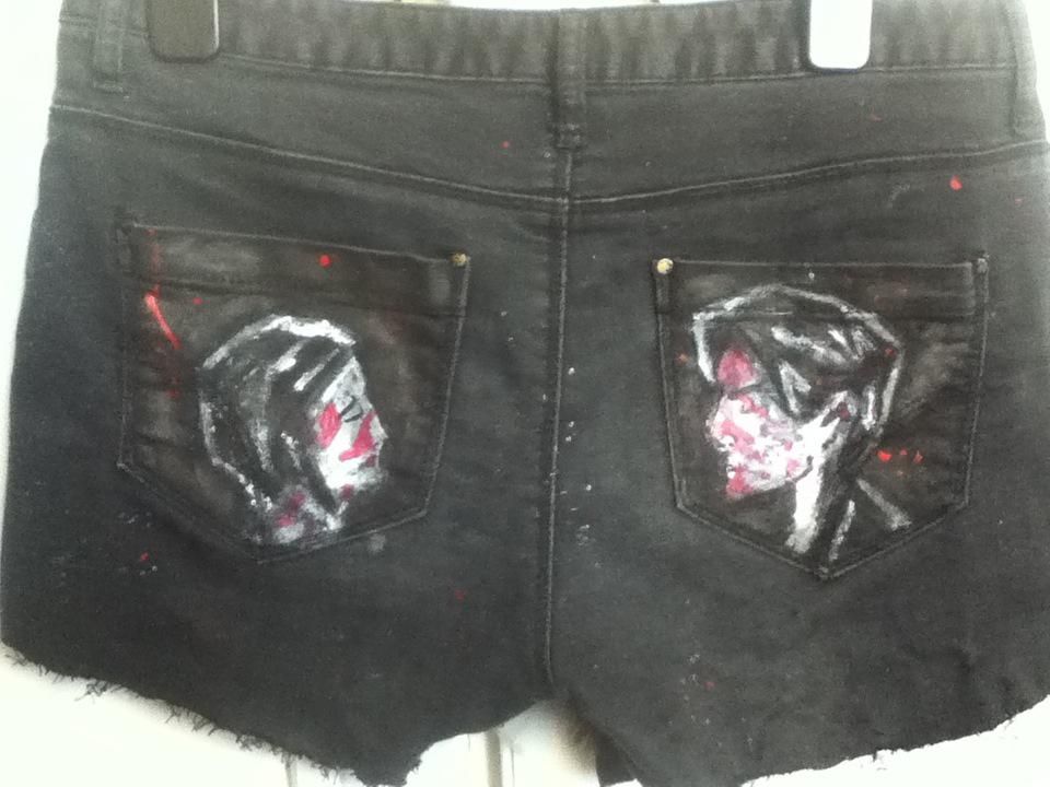 painting on shorts