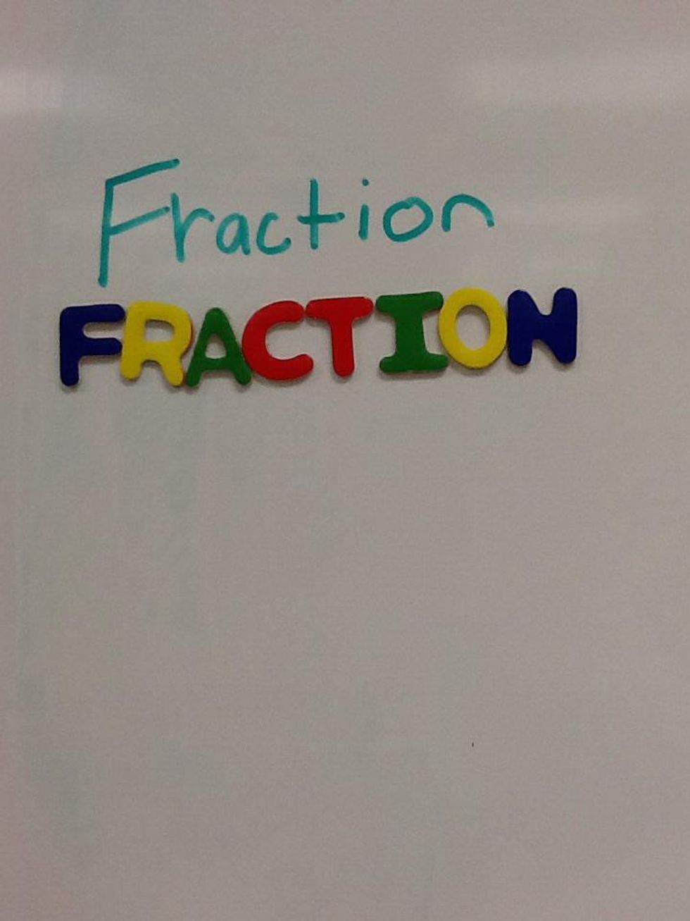 How to make a fraction out of pictures - B+C Guides