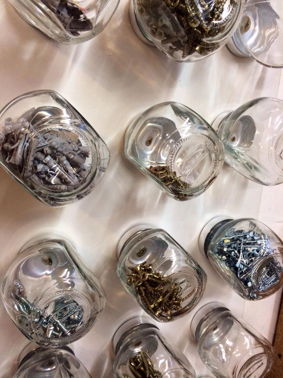 How to build a storage for nuts and bolts from fruit jars B+C Guides