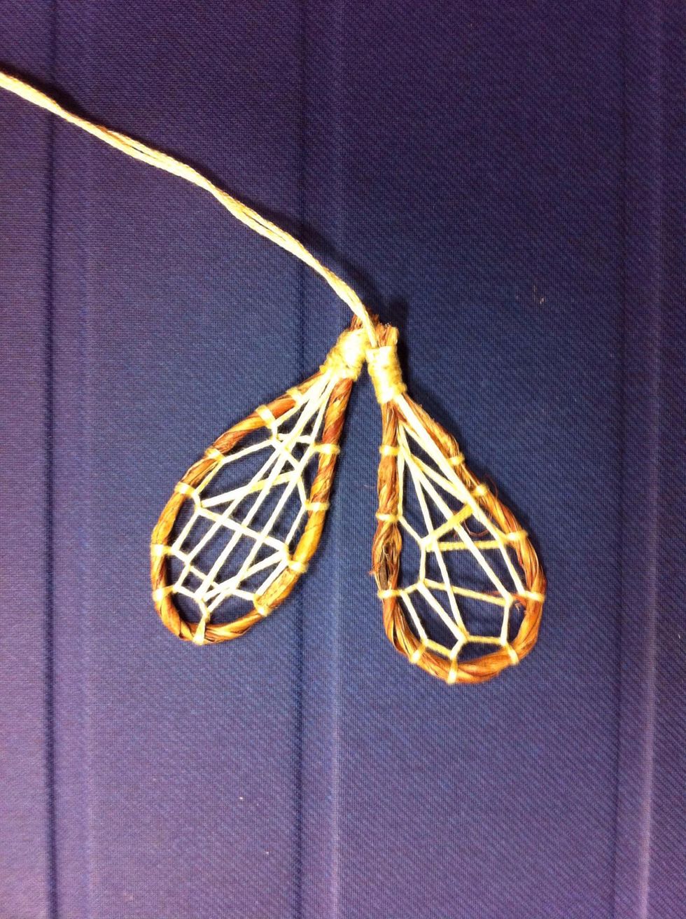 How to make a mini snowshoe craft B+C Guides