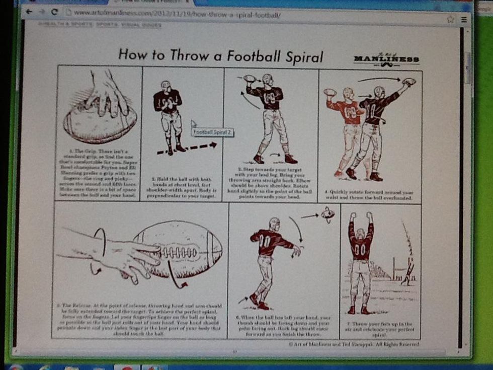 How to throw a football B+C Guides