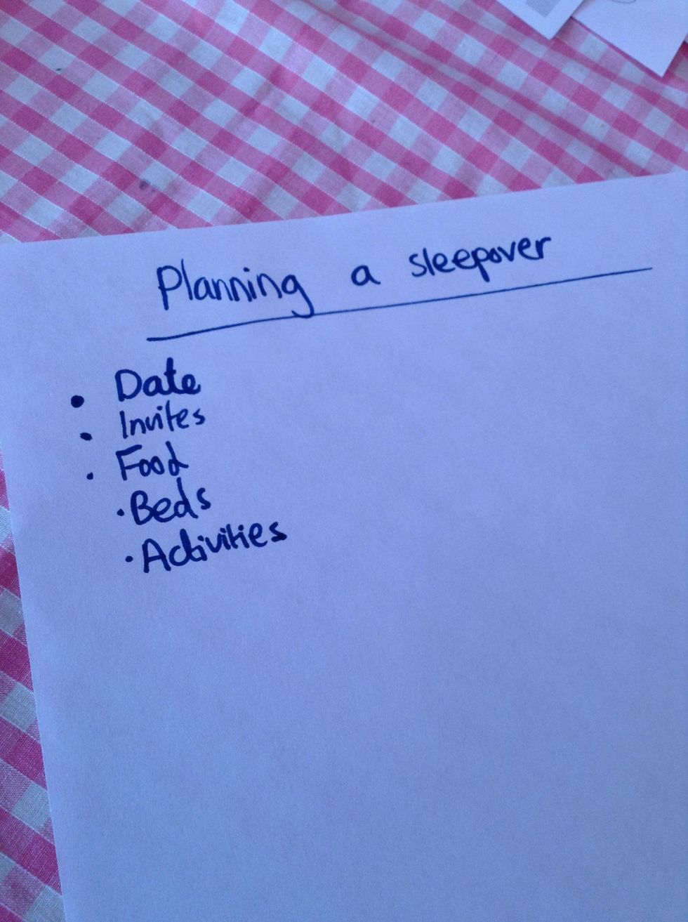 How to plan a sleepover B+C Guides